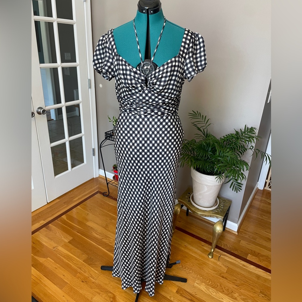NWT J. Crew Gingham Maxi size 12